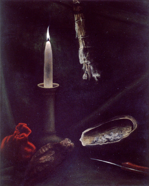 Candle with Sage and Shell